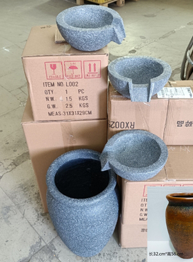 定制水幕b墙流水盆流水罐带出水口庭院水景观陶罐带嘴花园造景摆