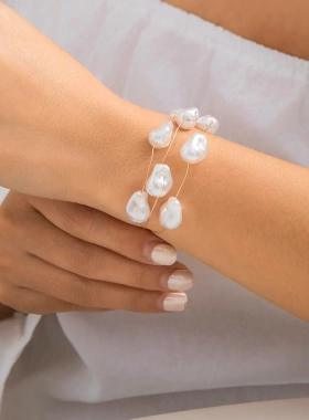 欧美饰品气质巴仿珍珠项链女复古小众串珠nelae锁骨链