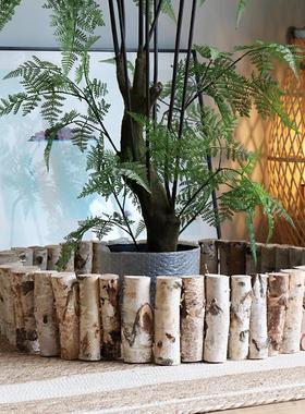 桦木小栅栏小篱笆装饰摆件场景围栏隔断落地造景道具户外庭院花园