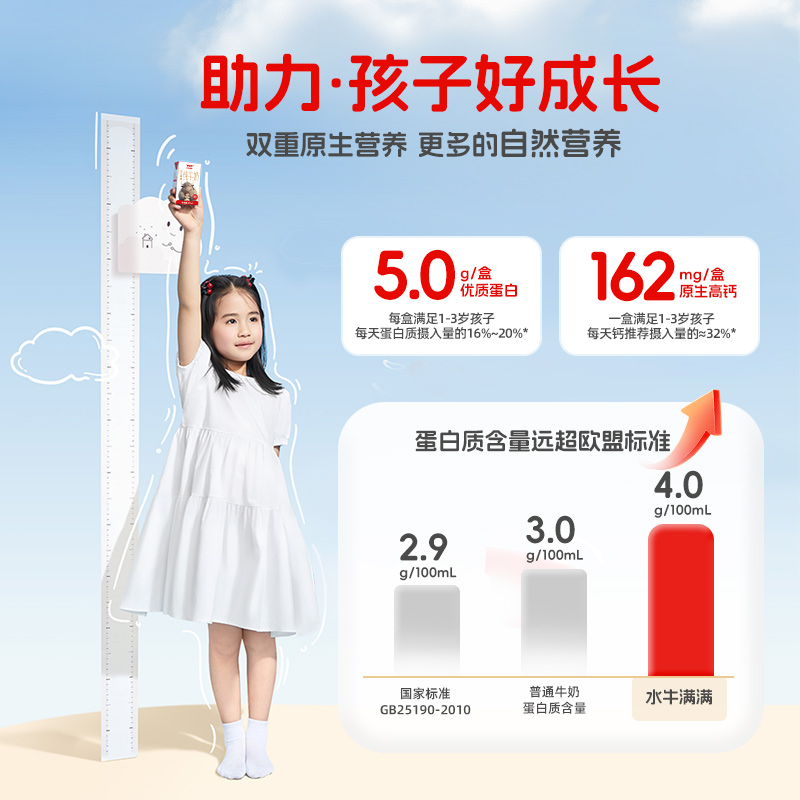 水牛满满A2β酪蛋白5.0gMini水牛纯牛奶营养早餐高钙奶