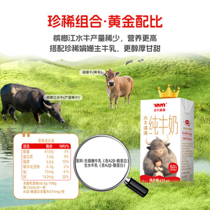 水牛满满A2β酪蛋白5.0g优质乳蛋白水牛纯牛奶营养早餐高钙奶