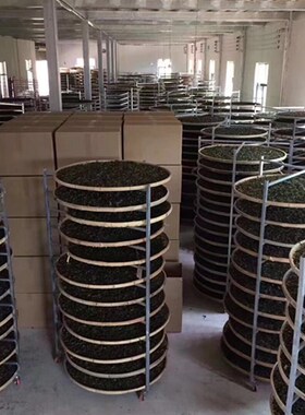 茶叶晾青架 晾晒架制茶用具簸箕铁架晒药M材铁质竹筛摊青架竹编