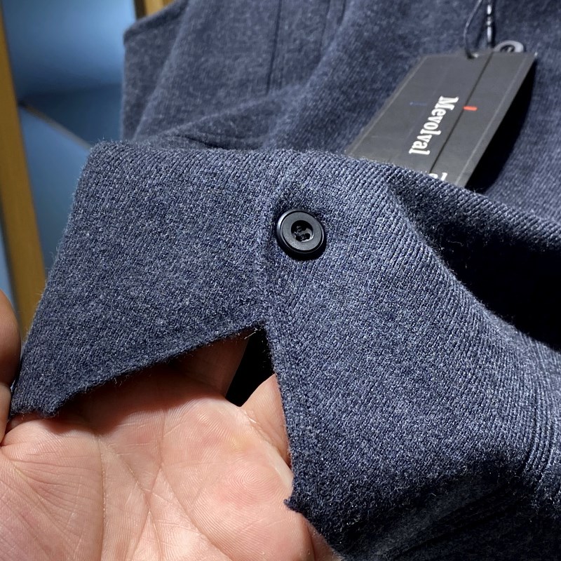 日单!高及感十足 软糯亲肤秋冬季新品男士V领开衫针织衫毛衣背心 - 图3