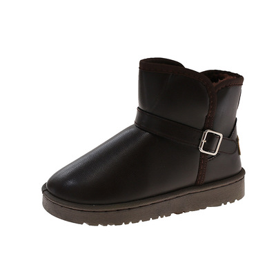 情侣雪地靴秋冬加绒加厚棉靴女