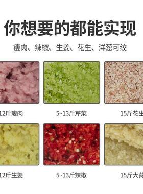 力果绞肉机商用12/16/20升大容量大功率多功能肉丸打肉机碎菜料理