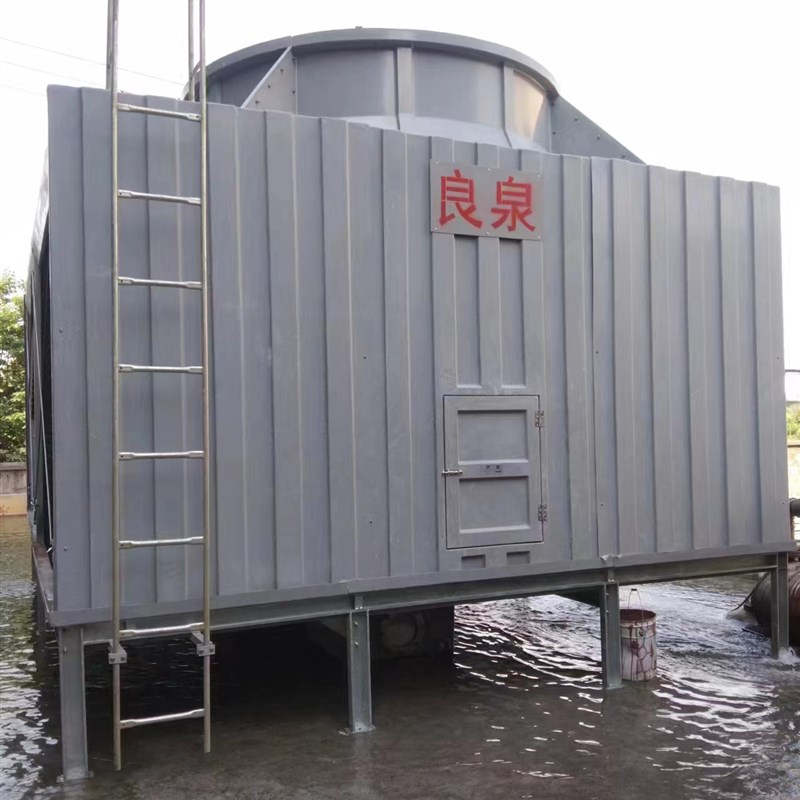 方形钢板冷却塔玻璃钢冷却塔镀镁铝锌钢塔不生锈钢塔50吨以上定制 - 图0