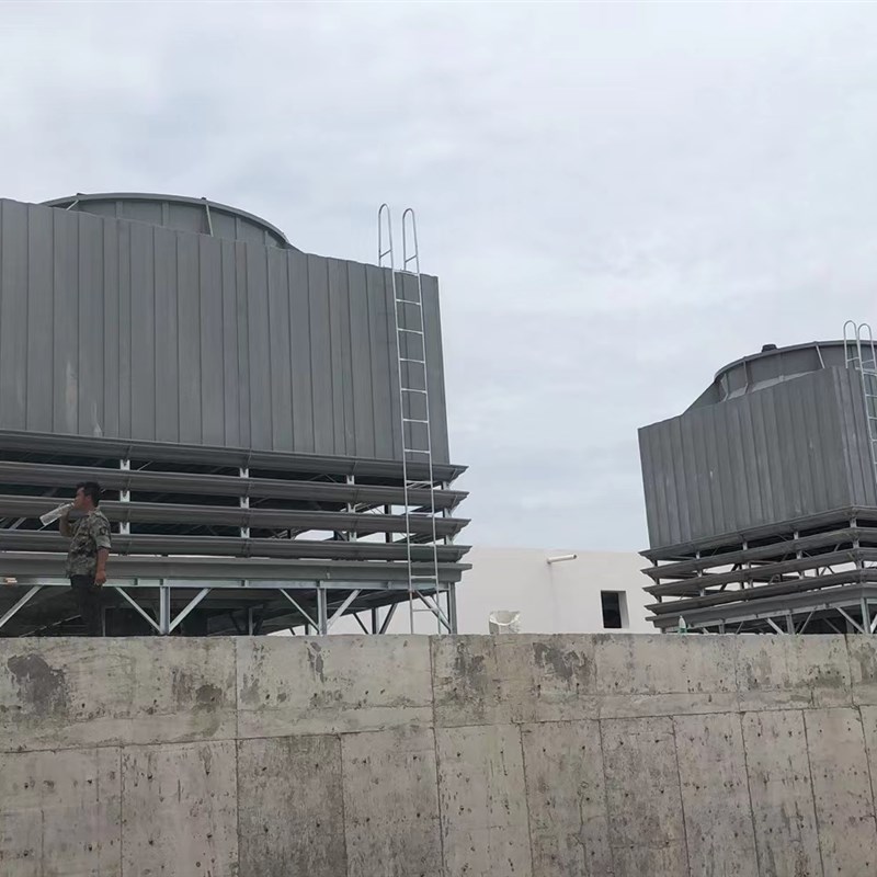 方形钢板冷却塔玻璃钢冷却塔镀镁铝锌钢塔不生锈钢塔50吨以上定制 - 图2