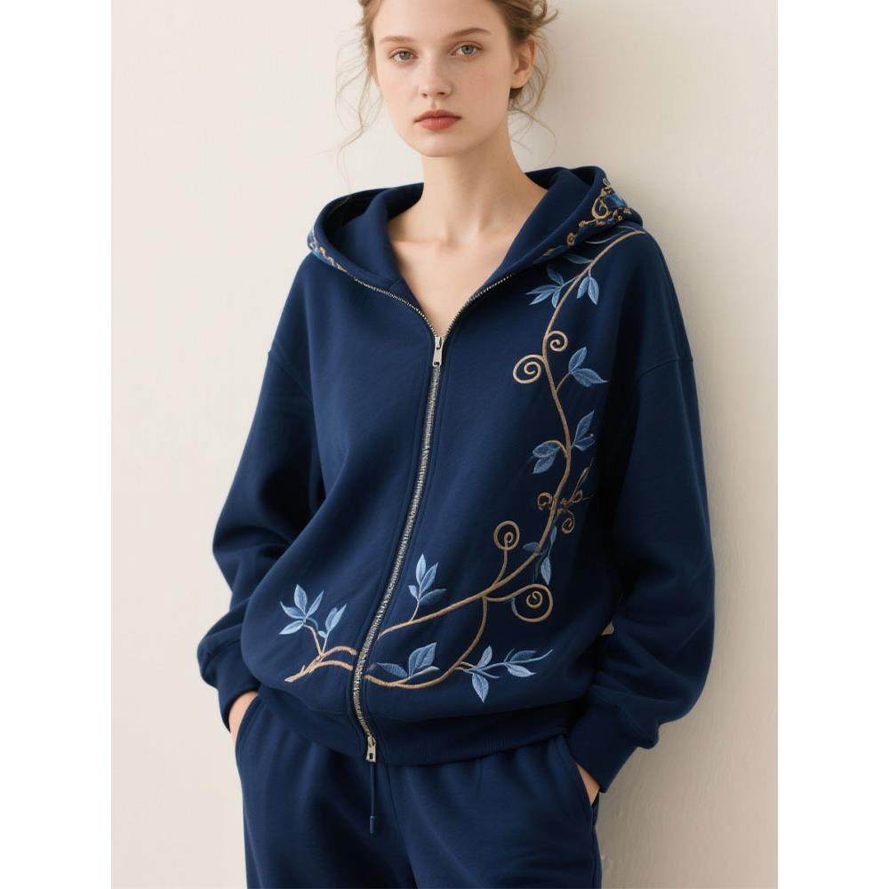 新中式女装国风套装休闲运动宽松卫衣外套上衣裤子两件套2025新款,淘宝优惠券,粉丝福利购,淘宝优惠卷