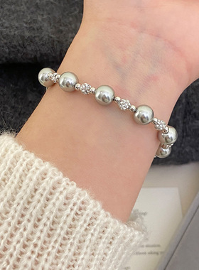 曼塔施家珍珠钻球手链