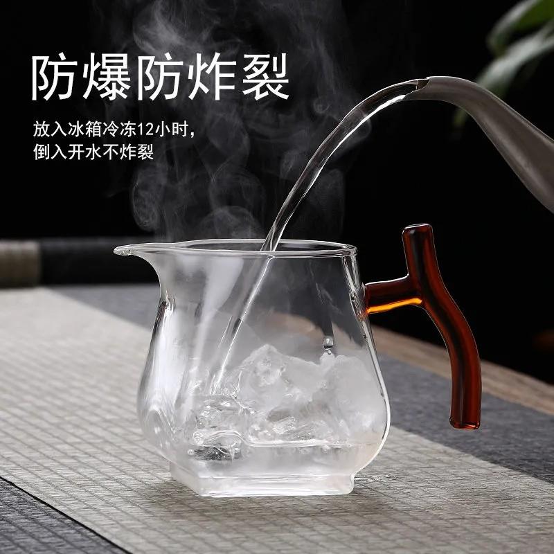 耐热玻璃公道杯加厚耐热高档茶漏茶海过滤功夫茶具泡茶分茶器套装 - 图2