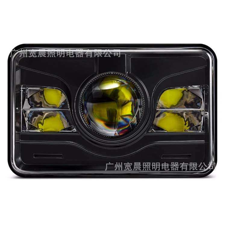 4X6远近光卡车灯 LED5寸方灯 改装车越野车头灯 45W灯杯款工作灯,淘宝优惠券,粉丝福利购,淘宝优惠卷