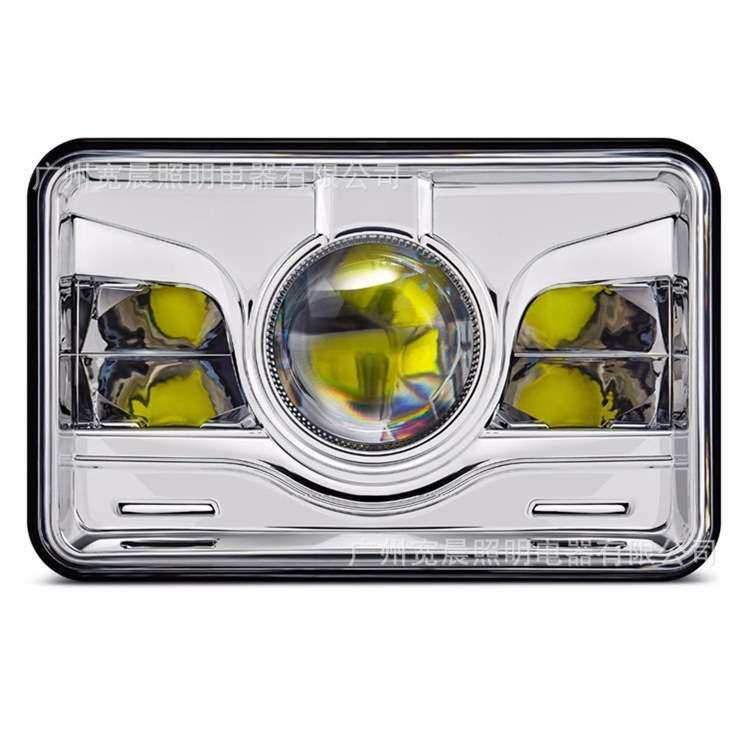 4X6远近光卡车灯 LED5寸方灯 改装车越野车头灯 45W灯杯款工作灯,淘宝优惠券,粉丝福利购,淘宝优惠卷