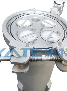 多袋式过滤器抱箍快开液体过滤设备用于石油化工工业水处理