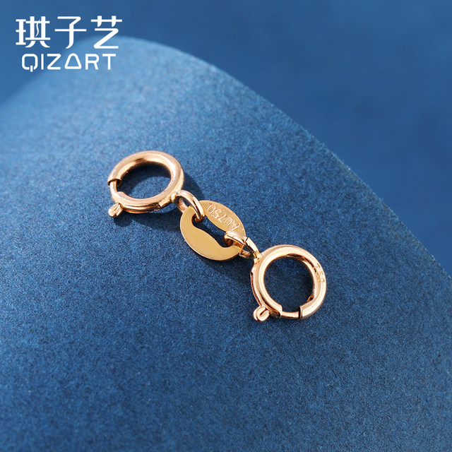 18K gold double buckle spring buckle double joint pearl buckle