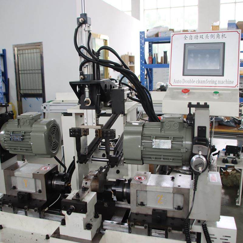 数控自动倒角机现货金属管材全自动50CNC双头倒角机型材角钢 - 图2