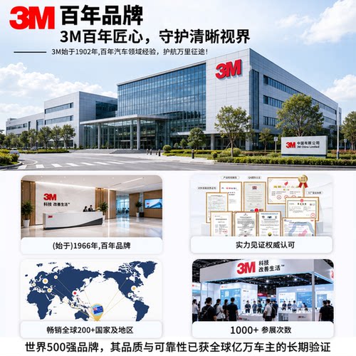 3M汽车玻璃水强力去污去油膜虫胶保养车用专用乙醇四季浓缩雨刮液 - 图3