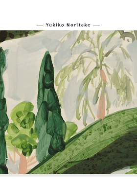 【Yukiko Noritake】法式中古庄园狗插画绿色高级艺术复刻挂画芯