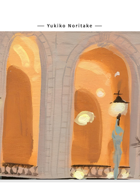 【Yukiko Noritake】法式中古堡建筑插画复古感ins艺术复刻挂画芯