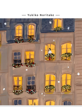 【Yukiko Noritake】法式中古风街景插画高级感ins艺术复刻挂画芯