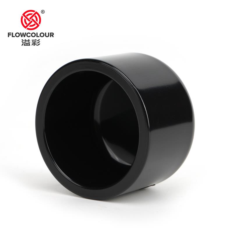 纯黑色PVC管帽 黑色UPVC堵头封头水管封堵管子堵盖25 32 40 溢彩 - 图1