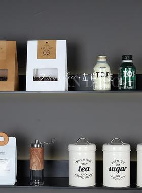 水吧台装饰摆件咖啡豆高级样板间橱柜装饰品摆件展厅厨房软装饰品