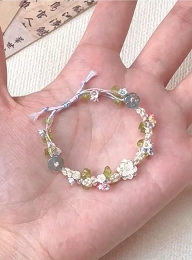 「青青子衿」小纯手工编织手链高颜值新款甜美夏日精致手绳