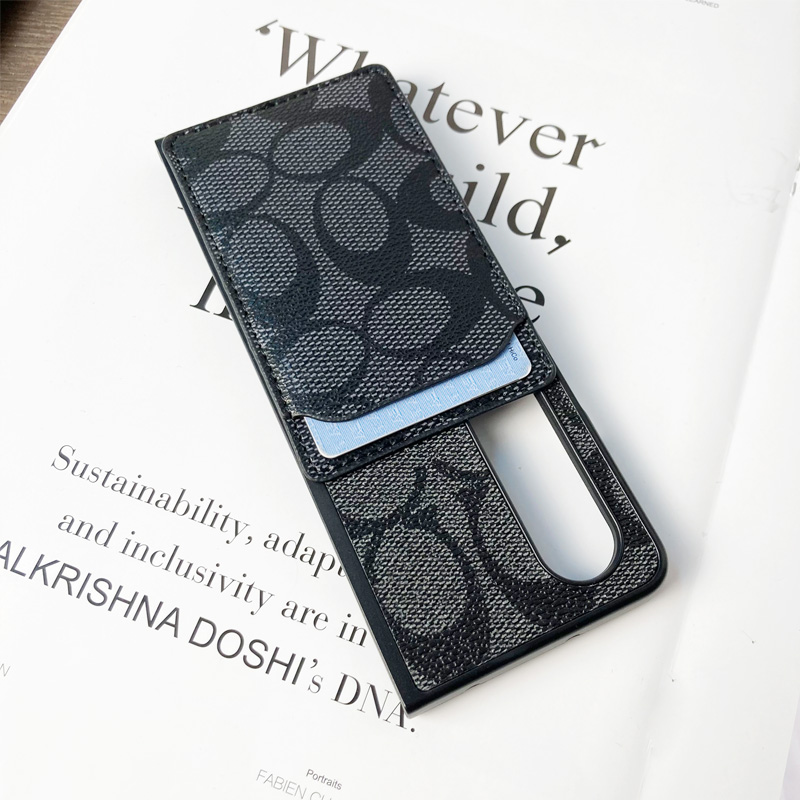 适用华为MateX5手机壳折叠屏X3皮质vs2插卡套X2/XS可装卡MateXs卡包小众便携X3典藏版挂绳防摔创意时尚简约 - 图2