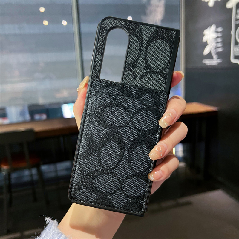 适用华为MateX5手机壳折叠屏X3皮质vs2插卡套X2/XS可装卡MateXs卡包小众便携X3典藏版挂绳防摔创意时尚简约 - 图0