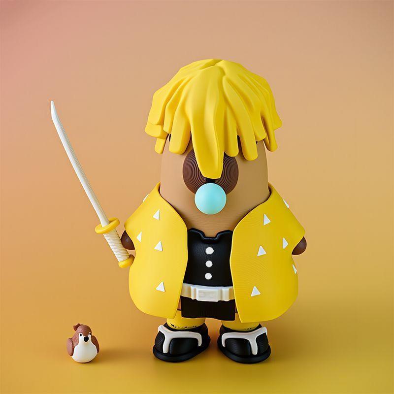 幽魂善逸系列初号机系列3d打印磁吸手办卡皮巴拉高达矮达鬼灭之刃 - 图3