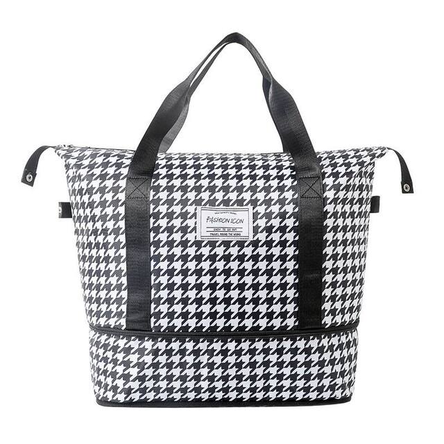 Travel bag duffle bag folding extended storage bag large capacity portable handbag short-distance business travel bag