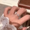 Girl Xingji~Sweet Fork Pink Diamond Star Ring