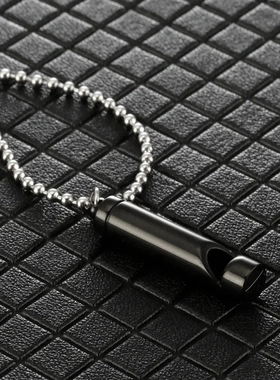 冥想正念口哨调节呼吸缓压力饰品不锈钢项链钛钢配饰可吹响