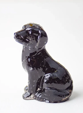 树脂加天然水晶制作 坐姿摆件 桌面 办公家居雕像装饰