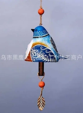 创意鸟风铃BIRD SONG BELL树脂工艺品挂件庭院花园背景装饰品