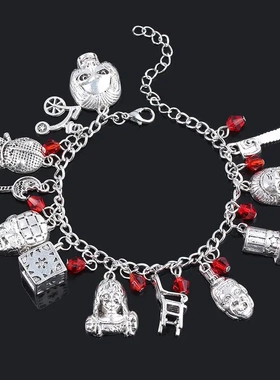 影视 黑色星期五面具手链 万圣节恐怖手链电锯配饰