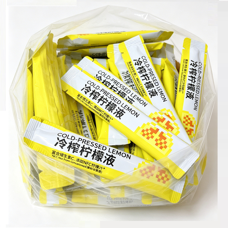 冷榨柠檬液饮独立包装10ml/条浓缩柠檬汁柠檬水原汁浓缩液冲饮用