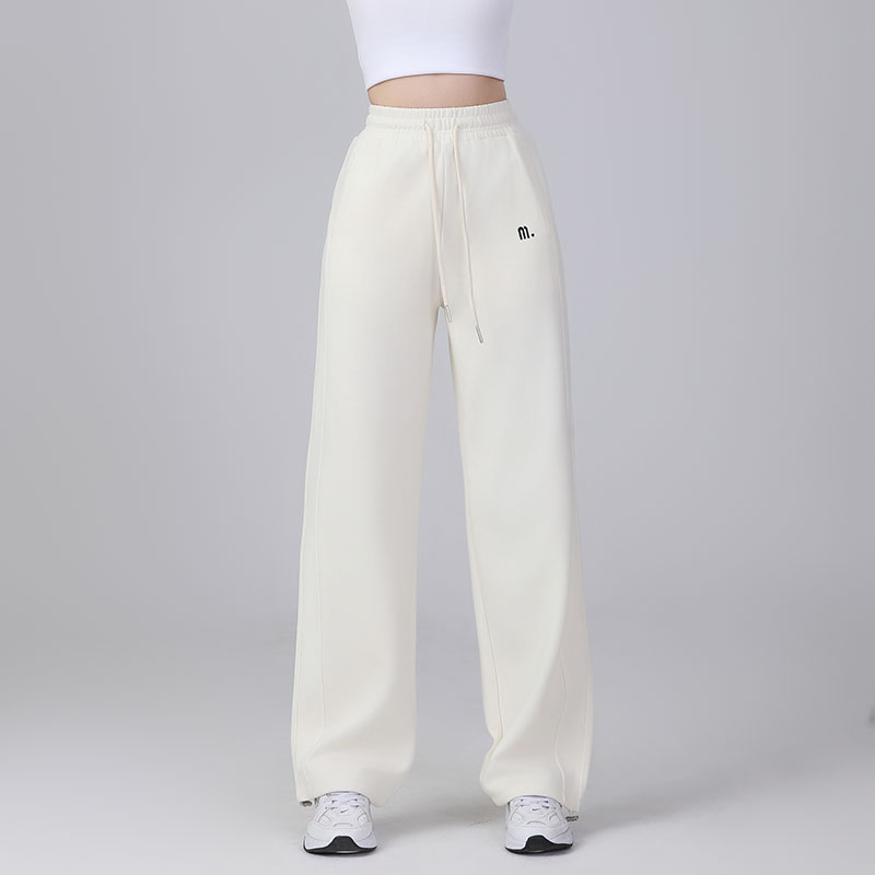 XVRV秋季2025双侧拼接线直筒两穿裤运动长裤显瘦百搭裤子 - 图1