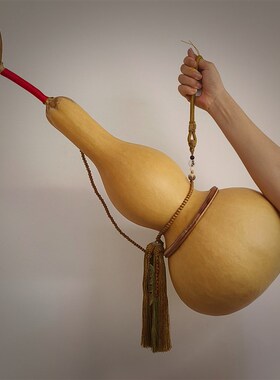 天然葫芦挂件腰部中间开口葫x芦空心装东西特大号家居客厅玄关摆