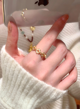 「八方来财」爆闪中古金色五帝钱手链独特设计感新年送礼物手饰女