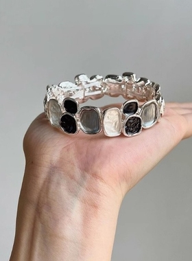 中古vintage几何滴釉玫瑰花朵