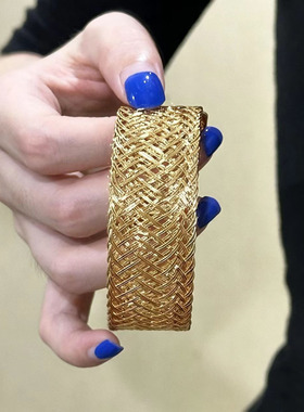 中古vintage树脂几何手链气质轻奢个性潮流手环小众设计感手饰女