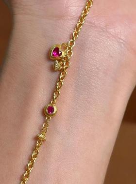 「魔法之心」爱心高级感手链红色心形小众设计时尚手饰情人节礼物