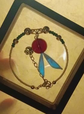 缠花白糖衍生手链可发光手链配饰京剧猫白糖同款纪念品京剧毛手链