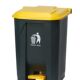 Large capacity trash can commercially used kitchen with lid pedal type large household dining V drink box trash storage
