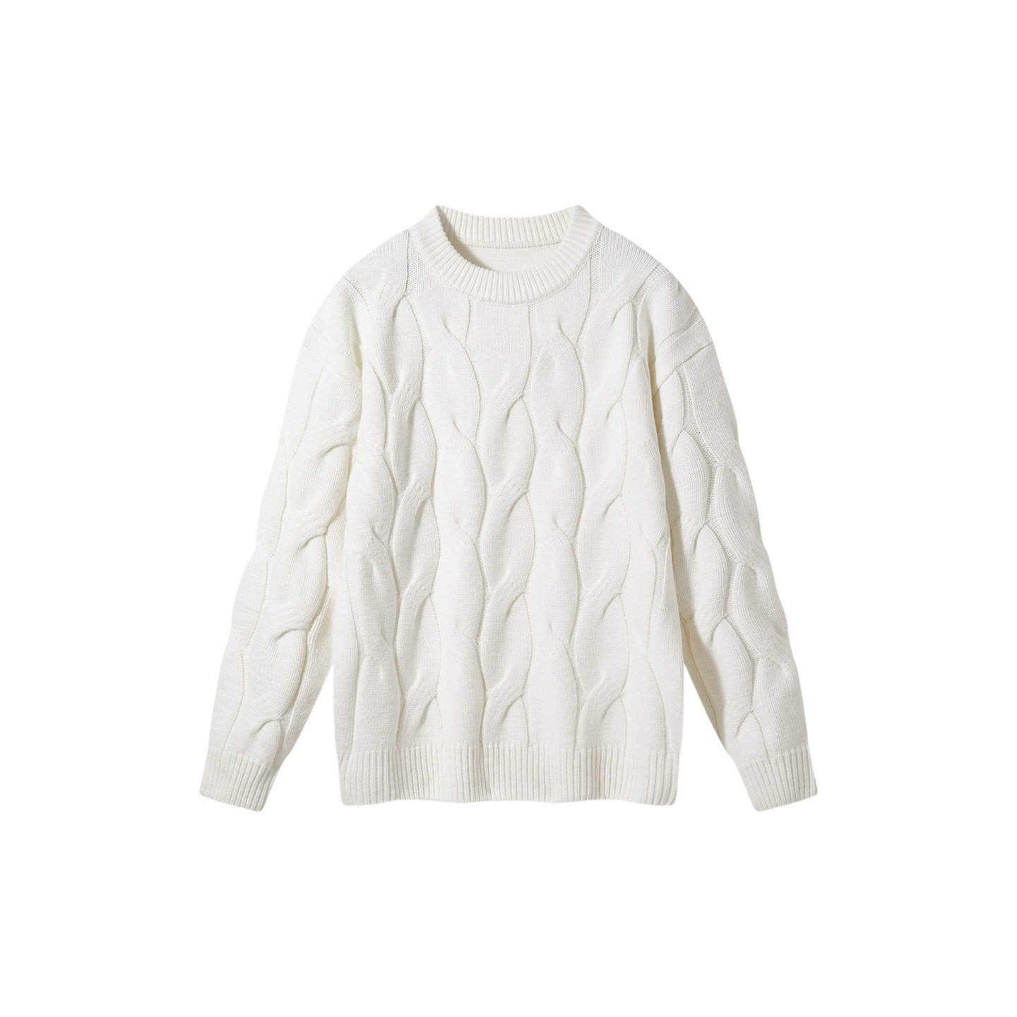 MTVO2026年春季新款老钱风圆领麻花毛衣女慵懒风情侣针织毛衫男,淘宝优惠券,粉丝福利购,淘宝优惠卷