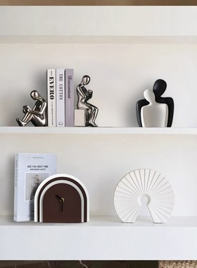 创意现代桌面艺术钟表摆件客厅家用D台式座钟静音学生床头台面时