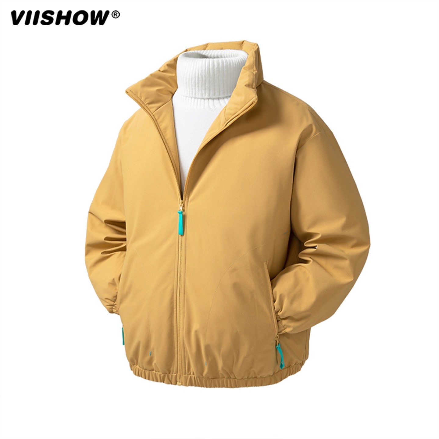 VIISHOW外套男款2025新款户外潮流美式穿搭棒球服运动夹克冲锋衣 - 图3