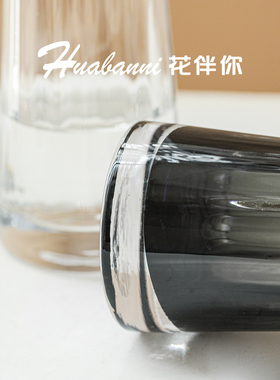 ins欧式极简小口径玻璃花瓶