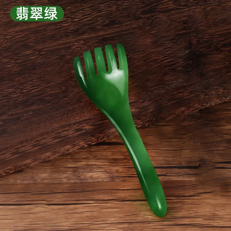 头部按摩爪檀木鹿角梳头皮经络梳抓头挠头刮痧养生拨筋棒头疗木梳 - 图1