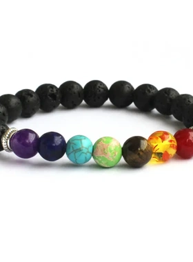 欧美水晶手链配饰天然虎石瑜伽8mm串珠直供